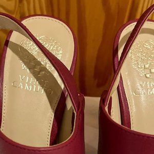 Vince Camuto Red Leather Heels Size 11